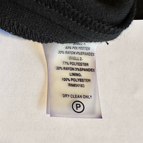 Calvin Klein Size 4 Black & Gray Color Block Knee Length Slimming Sheath Dress - Picture 8 of 8